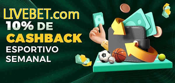 10% de bônus de cashback na LIVEBET.com